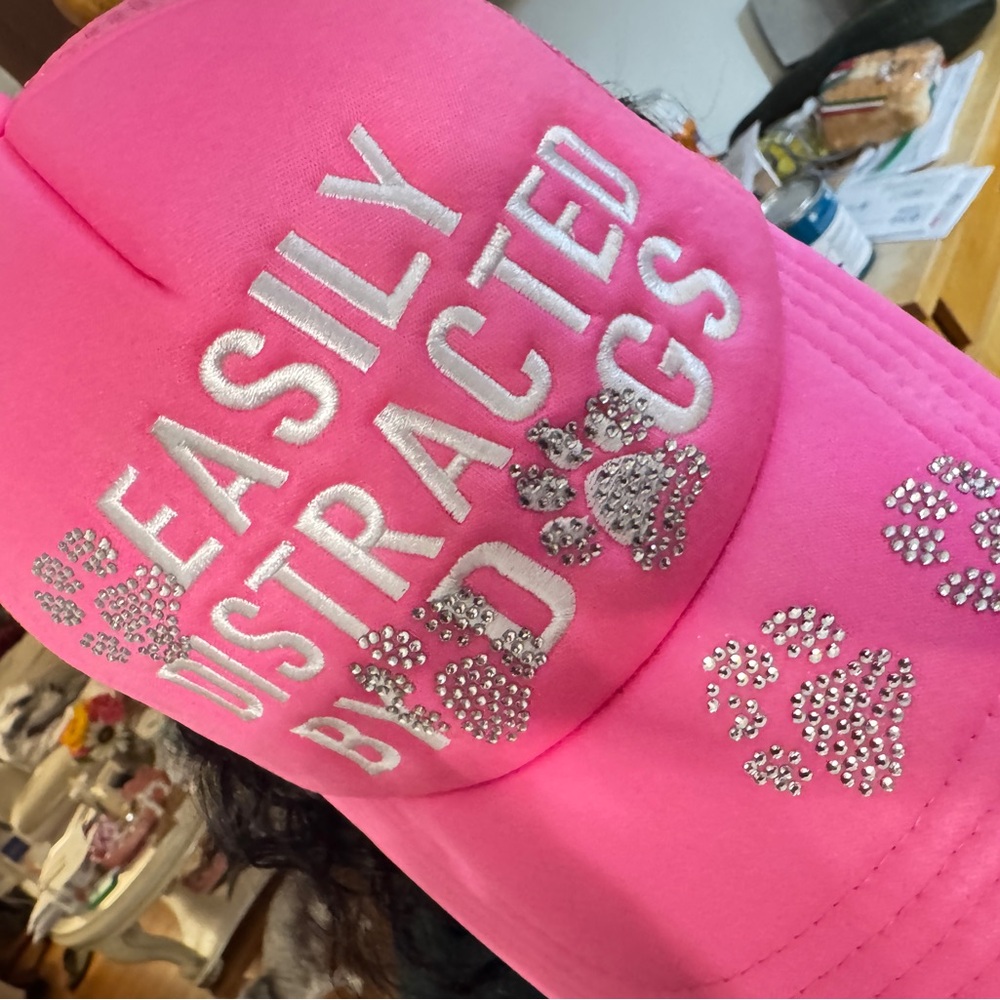 Custom Made Pink Trucker Hat for our Dog Lovers!